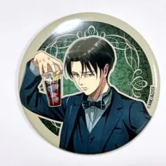 進撃の巨人 リヴァイ 缶バッジ 限定 HUB コラボ