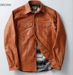 レザーシャツジャケット