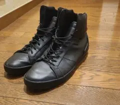 ZARA ブラックレザー ハイカットスニーカー