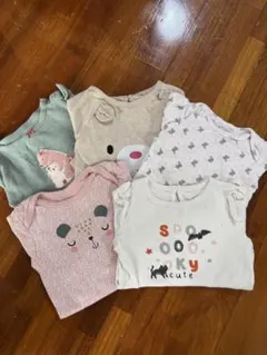 動物柄ロンパースセット 90 12M 5枚まとめ売り