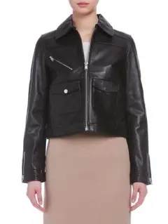 【美品】 DOMA ブラック レザージャケット シープレザー 革ジャン