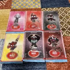 スパイダーマンbyグリヒル　マーベルブースターパック　フルコンプ6種セット