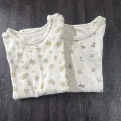 花柄・動物柄 長袖シャツ肌着 80