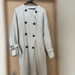ノーカラートレンチコート