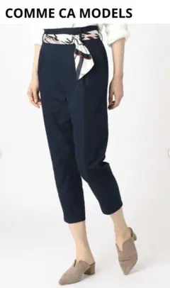 COMME CA MODELS コムサ　スカーフベルト付き テーパードパンツのサムネイル