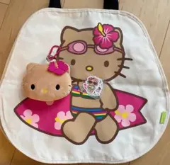 「sweet」付録 日焼けハローキティぬいぐるみポーチ＆トートバックセット