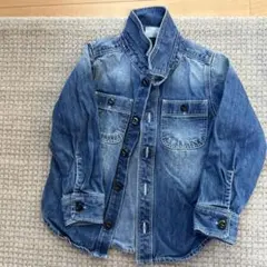 デニムブルー ボタン付きシャツジャケット 他セット
