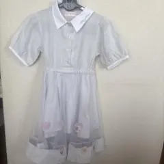 mezzo piano 白襟付きワンピース