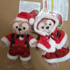 ディズニー　ダッフィー　シェリーメイ　ぬいぐるみバッジ　2個セット