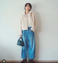 Arpege story ミンク風ショートコートS