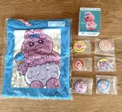 【新品】おぱんちゅうさぎ　刺繍缶バッジ6個セット　フレンズ2 のびる巾着