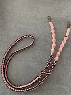 《シンプル》マクラメ　ショルダーストラップ　126cm