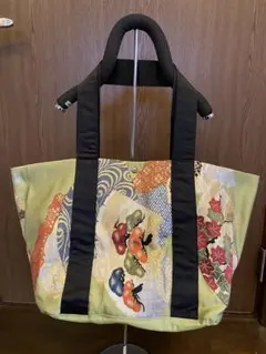 袋帯リメイクのトートバッグとミニショルダーポーチセット