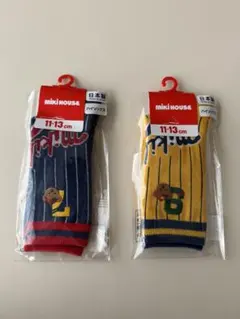 【新品未開封】ミキハウス ベビー靴下 11-13cm 2足セット