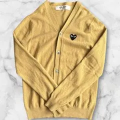 極美品 PLAY Comme des Garcons カーディガン ベージュ L