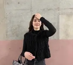 todayfulニットベスト　Chunky Hand Knitvestのサムネイル