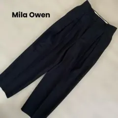 Mila Owen ミラオーウェン　変形タックダンディテーパードパンツ