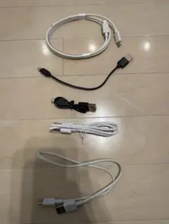 USB Type Cケーブル 4本セット ホワイト ブラック