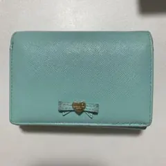 サマンサベガ　ミントグリーン 三つ折り財布