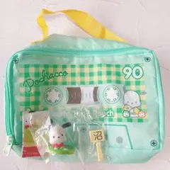 サンリオ　カラー沼コレクション　ポチャッコ　レトロカセットテープポーチ