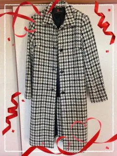 CLUB MONACO ⭐︎チェック柄ロングコート モデル着用⭐︎のサムネイル