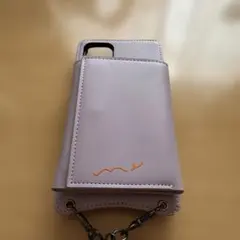 ACCOMMODE ショルダー付き パープルiPhone11ケース
