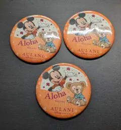 【非売品】アウラニ ディズニー 缶バッチ 3個セット