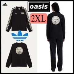 adidas Oasis ツアー スリーストライプス 長袖Tシャツ ブラック