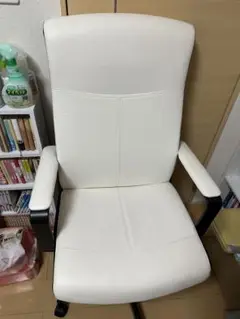 ホワイト ハイバックオフィスチェア