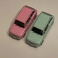 青島1/64 日産 パオ ミニカー コレクション グリーン ピンク