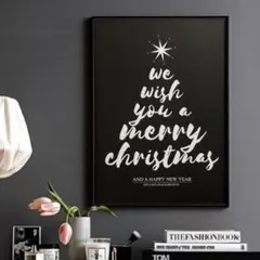 特大 A3サイズ！2枚目〜半額！ポスター クリスマス インテリア ツリー 星