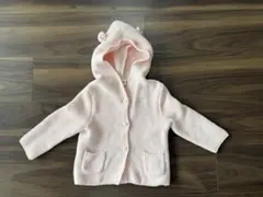 極美品✨babyGAPくま耳カーディガンパーカー 70 ピンク　可愛い　女の子