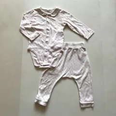 プチバトー　ロンパースパンツセット