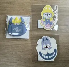 straykids スキズ SKZOO くじ バッチ ステッカー ウルフチャン