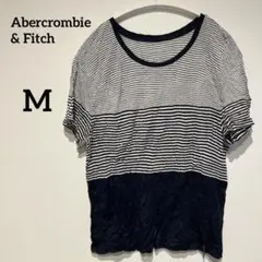 Abercrombie & Fitch【M】ボーダー Tシャツ 半袖　カジュアル