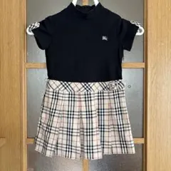 BURBERRY バーバリー ワンピース 100cm ノバチェック 黒 半袖