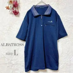 【アルバトロス】ALBATROSS メンズ スポーツウェア 半袖 ブルー L
