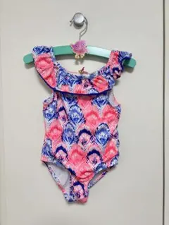 フリル付きカラフルベビー水着　3T 女の子