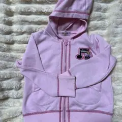 MINI-K フード付きパーカー 100 ピンク　羽織り