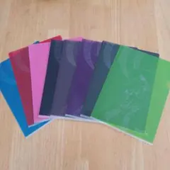A5サイズ　カラークリアファイルセット