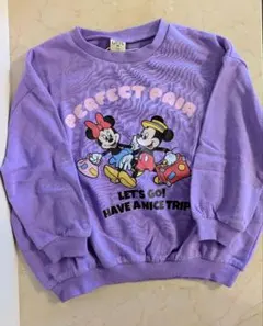 【新品・未使用】littc 110cm ディズニーミッキーミニートレーナー 裏毛