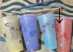 スターバックス　ミステリーカラーチェンジングリユーザブルコールドカップ710ml