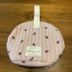 プチマイン　いちご柄の哺乳瓶ケース
