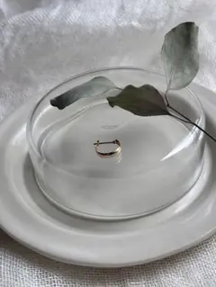 10金　10k イエローゴールド　フープピアス