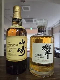 山崎12年・響 ジャパニーズハーモニー ウイスキー 2本セット - メルカリ