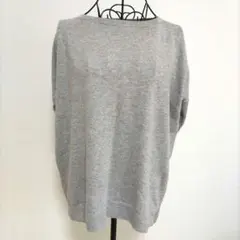 green label relaxing ウール ニット ボートネック グレー