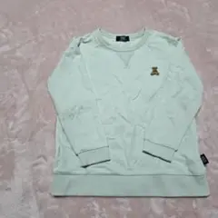 POLO ライトグリーン トレーナー クマ刺繍