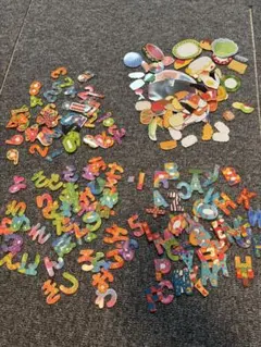 ひらがな、数字、たべもの、アルファベットマグネットセット　大量