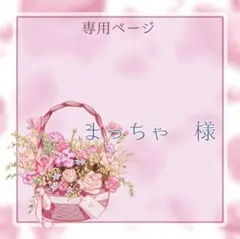 まっちゃ様専用ページ