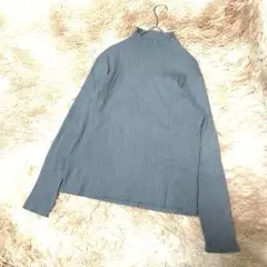 【レディース】◆リブ編み◆タートルネックニット◆LL